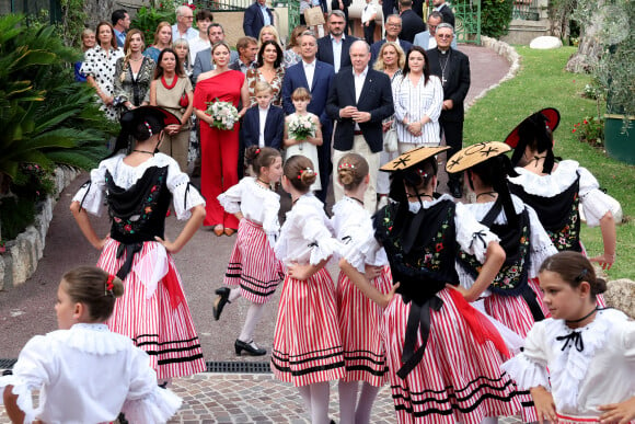 Traditionnel Pique Nique des Monégasques "U Cavagnetu" dans le Parc princesse Antoinette, en présence du prince Albert II de Monaco et de la princesse Charlene accompagnés par leurs enfants le prince Jacques de Monaco, marquis des Baux, et La princesse Gabriella de Monaco, comtesse de Carladès, à Monaco, le 7 septembre 2024. © Jean-Charles Vinaj/Pool Monaco/Bestimage 