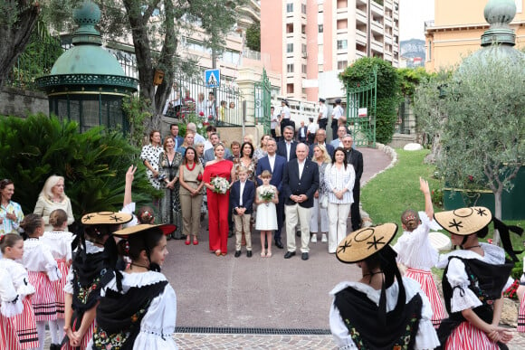 Traditionnel Pique Nique des Monégasques "U Cavagnetu" dans le Parc princesse Antoinette, en présence du prince Albert II de Monaco et de la princesse Charlene accompagnés par leurs enfants le prince Jacques de Monaco, marquis des Baux, et La princesse Gabriella de Monaco, comtesse de Carladès, à Monaco, le 7 septembre 2024. © Jean-Charles Vinaj/Pool Monaco/Bestimage 