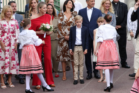 Traditionnel Pique Nique des Monégasques "U Cavagnetu" dans le Parc princesse Antoinette, en présence du prince de Monaco et de la princesse Charlene accompagnés par leurs enfants le prince Jacques de Monaco, marquis des Baux, et La princesse Gabriella de Monaco, comtesse de Carladès, à Monaco, le 7 septembre 2024. © Jean-Charles Vinaj/Pool Monaco/Bestimage 