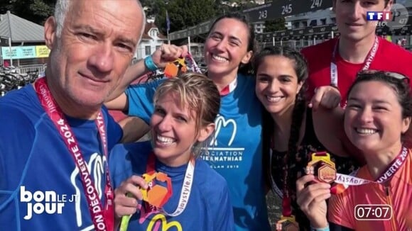 Bruce Toussaint a relaté que Garance Pardigon avait participé à un triathlon avec Gilles Bouleau
Garance Pardigon et Gilles Bouleau au triathlon de Gérardmer