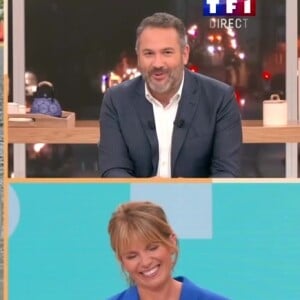 Alors que Bruce Toussaint commentait sa prestation, Garance Pardigon s'est lâchée en plein direct dans "Bonjour !" sur TF1
Bruce Toussaint et Garance Pardigon dans "Bonjour !" sur TF1