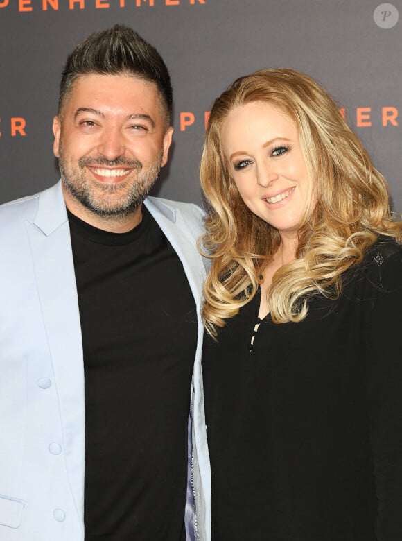 Chris Marques et sa compagne Jaclyn Spencer - Première du film "Oppenheimer" au Grand Rex à Paris le 11 juillet. © Coadic Guirec/Bestimage