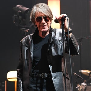 Jacques Dutronc et Thomas Dutronc en showcase de leur tournée "Dutronc & Dutronc" au Centre Evénementiel de Courbevoie le 11 avril 2022 © Coadic Guirec/Bestimage