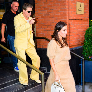 Brad Pitt et Ines de Ramon quittent l'hôtel Fouquet's à New York City, NY, USA, le 9 septembre 2024.
Photo par Eagle Press/ABACAPRESS.CO