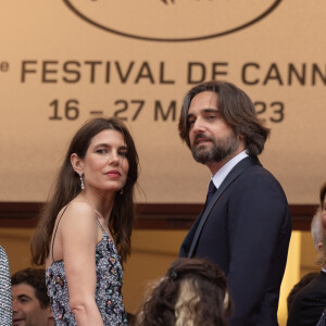 Carole Bouquet, son compagnon Philippe Sereys de Rothschild et Paul Rassam - Carole Bouquet très émue lors de la descente des marches du film "The Little Prince" (Le Petit Prince) lors du 68 ème Festival International du Film de Cannes à Cannes le 22 mai 2015, le film produit par son fils Dimitri Rassam.
Carole Bouquet, Charlotte Casiraghi et Dimitri Rassam - Montée des marches du film " Killers of the flower moon " lors du 76ème Festival International du Film de Cannes, au Palais des Festivals à Cannes. Le 20 mai 2023 © Olivier Borde / Bestimage