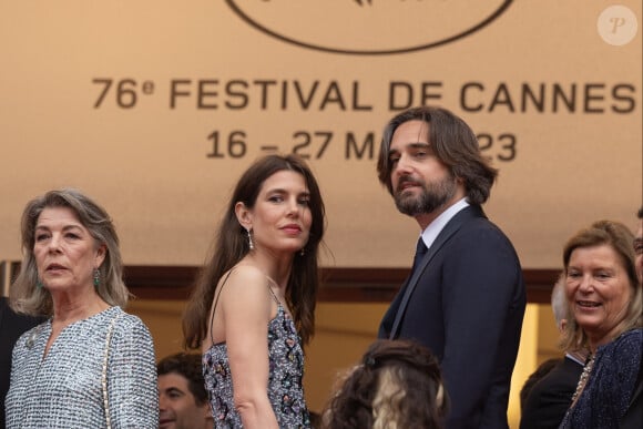 Carole Bouquet, son compagnon Philippe Sereys de Rothschild et Paul Rassam - Carole Bouquet très émue lors de la descente des marches du film "The Little Prince" (Le Petit Prince) lors du 68 ème Festival International du Film de Cannes à Cannes le 22 mai 2015, le film produit par son fils Dimitri Rassam.
Carole Bouquet, Charlotte Casiraghi et Dimitri Rassam - Montée des marches du film " Killers of the flower moon " lors du 76ème Festival International du Film de Cannes, au Palais des Festivals à Cannes. Le 20 mai 2023 © Olivier Borde / Bestimage