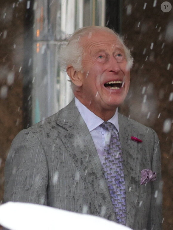 Visite officielle du roi Charles III et de la reine consort Camilla Parker Bowles à St Helier sur l'île de Jersey. Le 15 juillet 2024 