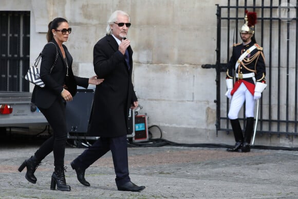 l'anniversaire de leur fille Lily. 
Patrick Sébastien et sa femme Nathalie (dite Nana) - Arrivées en l'église Saint-Sulpice pour les obsèques de l'ancien président de la République Jacques Chirac à Paris. Un service solennel sera présidé par le président de la République. Le 30 septembre 2019 © Stéphane Lemouton / Bestimage