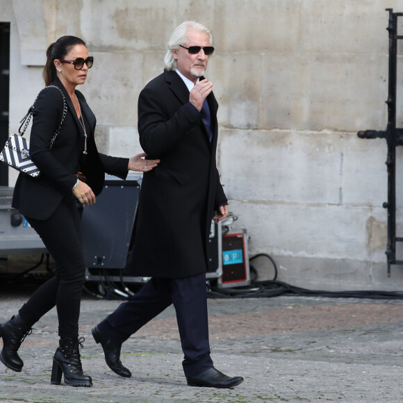 l'anniversaire de leur fille Lily. 
Patrick Sébastien et sa femme Nathalie (dite Nana) - Arrivées en l'église Saint-Sulpice pour les obsèques de l'ancien président de la République Jacques Chirac à Paris. Un service solennel sera présidé par le président de la République. Le 30 septembre 2019 © Stéphane Lemouton / Bestimage