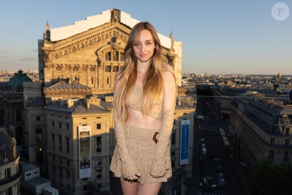 Emma Smet - Soirée "French Touch" sur la terrasse des Galeries Lafayette à Paris le 5 juillet 2022. © Jeremy Melloul/Bestimage 