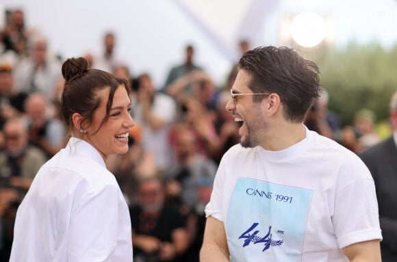 Adèle Exarchopoulos et François Civil - Photocall du film "L'Amour Ouf" (Beating Hearts / Compétition) lors du 77ème Festival International du Film de Cannes (14 - 25 mai 2024), le 24 mai 2024. © Jacovides / Moreau / Bestimage 