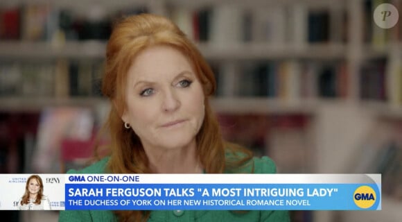 Sarah Ferguson sur le plateau de l'émission "Good Morning America" à Los Angeles, le 7 mars 2023.