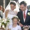 La comtesse Elisabeth d'Udekem d'Acoz et son mari le comte Alfonso Pallavicini ont eu leur deuxième enfant en mars 2010 (photo : lors de leurs mariage, le 23 juillet 2006)