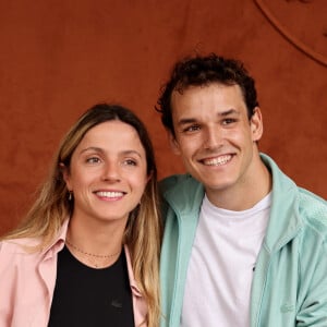 Théo Curin et sa compagne Marie-Camille Fabas au village lors des Internationaux de France de tennis de Roland Garros 2023, à Paris, France, le 11 juin 2023. © Jacovides-Moreau/Bestimage