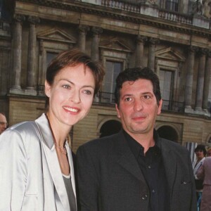 Alexandra Vandermoot et Bernard Uzan à la fête du cinéma au ministère de la Culture.