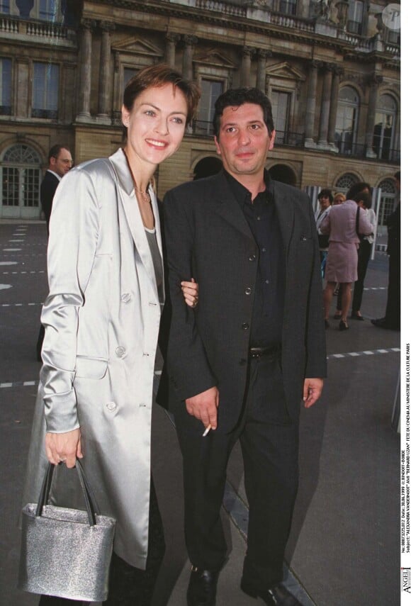 Alexandra Vandermoot et Bernard Uzan à la fête du cinéma au ministère de la Culture.