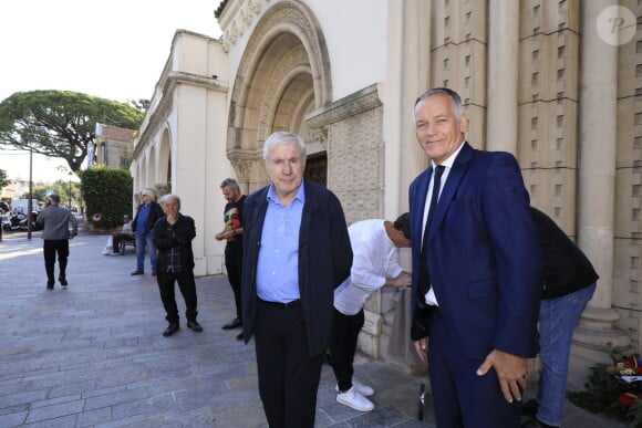 Luis Fernandez - Obsèques du journaliste sportif, Didier Roustan, décédé le 11 septembre à l'âge de 66 ans en l'église Notre-Dame-des-Pins, à Cannes le 20 septembre 2024. © Franz Chavaroche/Bestimage 