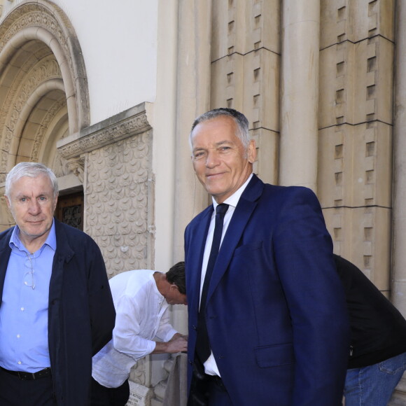 Luis Fernandez - Obsèques du journaliste sportif, Didier Roustan, décédé le 11 septembre à l'âge de 66 ans en l'église Notre-Dame-des-Pins, à Cannes le 20 septembre 2024. © Franz Chavaroche/Bestimage 