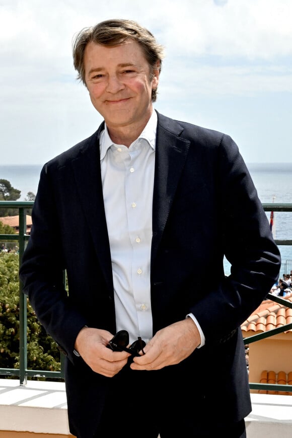 François Baroin - Célébrités en tribune lors du tournoi Rolex Monte Carlo Masters 2023 à Roquebrune-Cap-Martin le 15 avril 2023. © Bruno Bebert/Bestimage