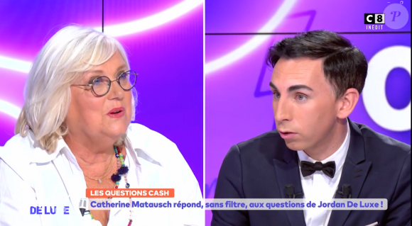 Catherine Matausch dans "Chez Jordan", le 23 septembre 2024, sur C8