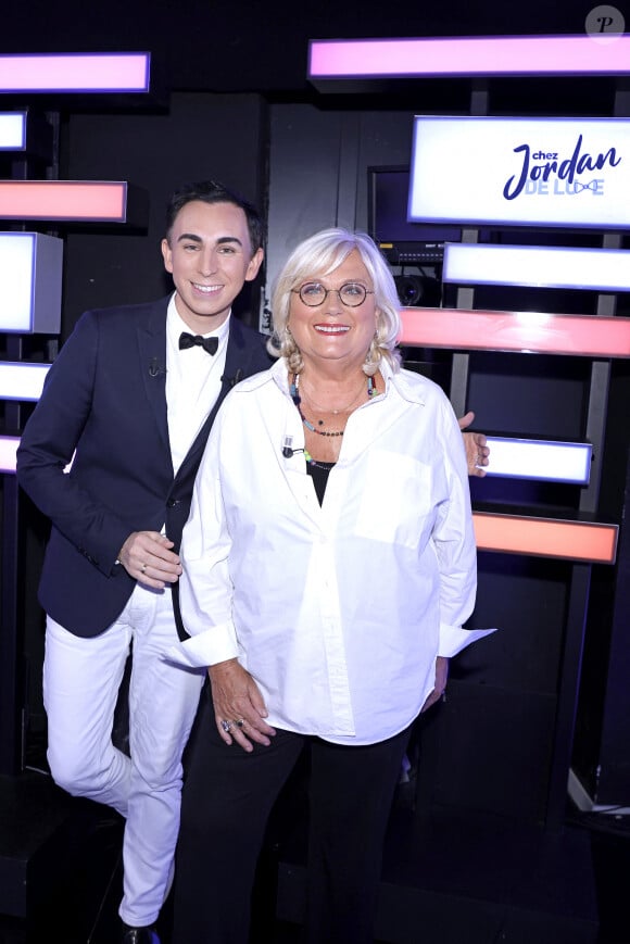 Exclusif - Jordan de Luxe et Catherine Matausch sur le plateau de l'émission "Chez Jordan de Luxe" à Paris le 10 septembre 2024.