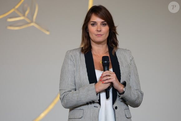 Julie Vignali - Le Président de la République française E.Macron et la première dame B.Macron remettent les prix "Non au Harcèlement 2024" au palais de l'Elysée à Paris, le 29 mai 2024. © Raphaël Lafargue / Pool / Bestimage  Julia Vignali during the award ceremony No to bullying rewarding students involved in the fight againt cyberbullying at the French Elysee Presidential Palace, in Paris on May 29, 2024. 