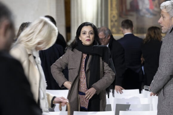 Sophia Chikirou lors de la cérémonie d'État pour l'intronisation de Missak Manouchian et de sa femme Mélinee au Panthéon à Paris le 21 février 2024. © Eliot Blondet / Pool / Bestimage 