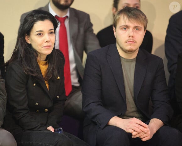 Meeting de la Nupes sur les retraites en presence de Louis Boyard et Sophia Chikirou au Gymnase Japy le 17 janvier 2023. 