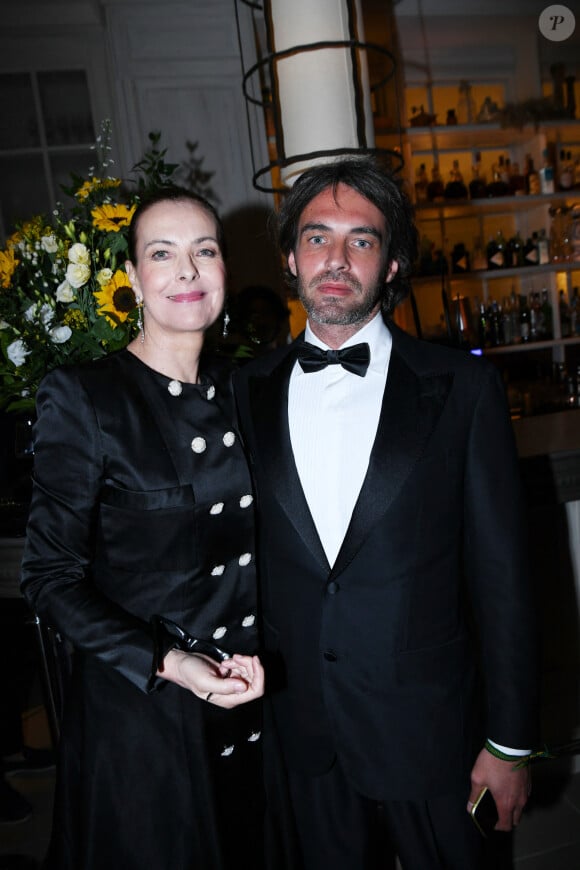 Exclusif - Carole Bouquet et son fils Louis Giacobetti - Soirée du film "Megalopolis" à la Petite Maison Cannes lors du 77ème Festival International du Film de Cannes le 16 mai 2024. © Rachid Bellak/Bestimage