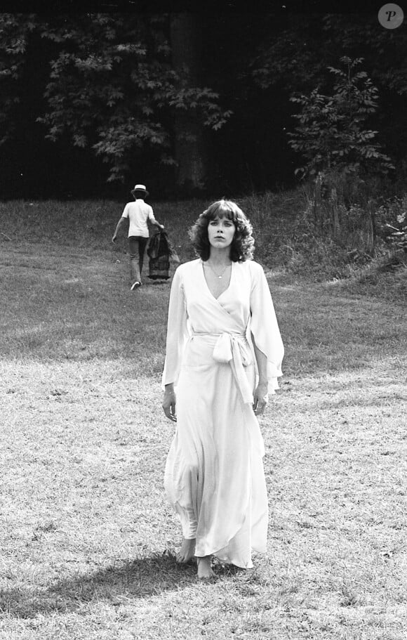 Archives - Sylvia Kristel - Tournage du film "Alice ou la dernière fugue". Le 7 août 1976 © Jean-Claude Woestelandt / Bestimage