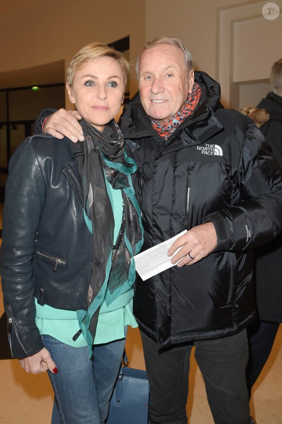 Yves Rénier et sa femme Karin - Générale du 5ème woman show "N°5 de Chollet" de Christelle Chollet à la Salle Pleyel à Paris, le 17 janvier 2019. © Coadic Guirec/Bestimage