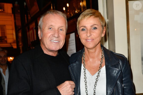 Yves Rénier et sa femme Karin - Générale de la pièce "Ramsès II" au théâtre des Bouffes-Parisiens à Paris le 23 octobre 2017. © Coadic Guirec/Bestimage