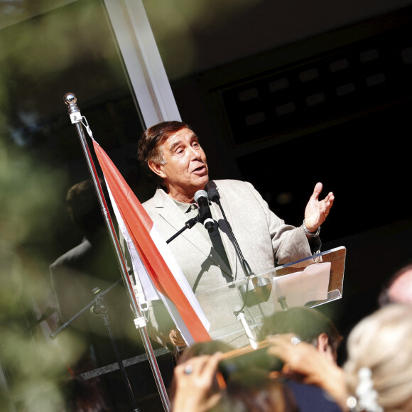 Jean-Pierre Foucault au 50ème anniversaire de la mise en service du centre émetteur de Radio Monte-Carlo à Roumoules, le 11 septembre 2024.
