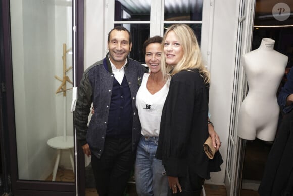 Exclusif - Zinedine Soualem et sa compagne Caroline Faindt, Sandra Sisley - Live Apéro Shopping de Sandra Sisley et Gaëlle Constantini à l'Hotel & Spa La Belle Juliette à Paris le 27 septembre 2024. © Jack Tribeca/Bestimage 