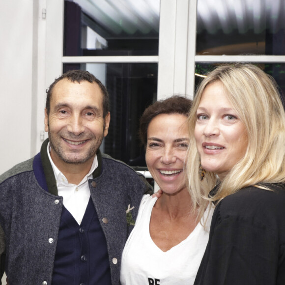 Exclusif - Zinedine Soualem et sa compagne Caroline Faindt, Sandra Sisley - Live Apéro Shopping de Sandra Sisley et Gaëlle Constantini à l'Hotel & Spa La Belle Juliette à Paris le 27 septembre 2024. © Jack Tribeca/Bestimage 