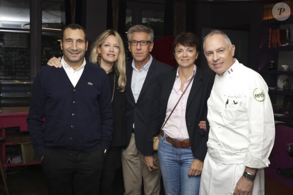 Exclusif - Zinedine Soualem et sa compagne Caroline Faindt, guest - Live Apéro Shopping de Sandra Sisley et Gaëlle Constantini à l'Hotel & Spa La Belle Juliette à Paris le 27 septembre 2024.  © Jack Tribeca/Bestimage