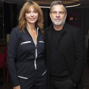 Exclusif - Sandrine Quétier, Ronald Guintrange - Live Apéro Shopping de Sandra Sisley et Gaëlle Constantini à l'Hotel & Spa La Belle Juliette à Paris le 27 septembre 2024.  © Jack Tribeca/Bestimage 