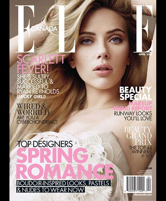 Scarlett Johansson en couverture du magazine ELLE Canada