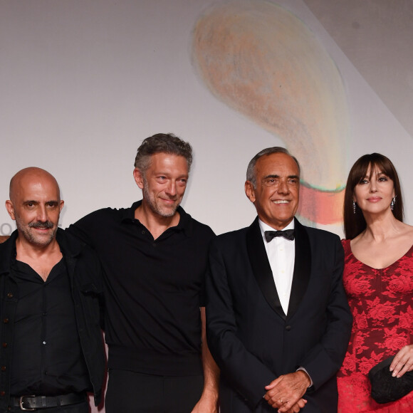 Gaspar Noé , Vincent Cassel , Alberto Barbera , Monica Bellucci à la projection du film "Irreversible Inversion Integrale" lors du 76ème Festival du Film de Venise, la Mostra à Venise en Italie le 31 Août 2019.