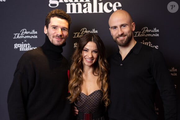 Paul Marque, Denitsa et Francois Alu et Guest - Soirée de lancement de la collection Denitsa Ikonomova x Grain de malice à Paris le 24 novembre 2022. © Tiziano Da Silva / Bestimage 