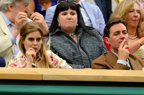 La princesse Beatrice et Edoardo Mapelli Mozzi à Wimbledon le 9 juillet 2024 © Chryslene Caillaud/Panoramic/Bestimage