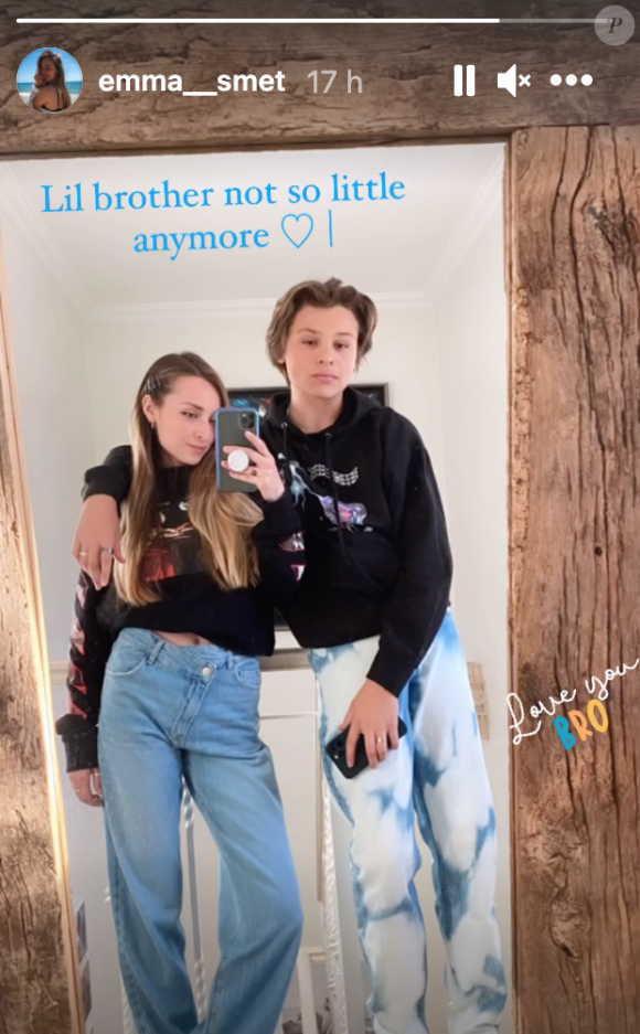 Un duo très complice
Emma Smet partage une rare photographie de Cameron sur Instagram.