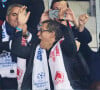 Le célèbre acteur et réalisateur a vécu le match à fond

Xavier Bertrand, président du conseil régional des Hauts-de-France, Dany Boon en tribune lors du match de football en ligue des champions (Champions League) au stade Décathlon Aréna Stade Pierre Mauroy : Lille l'emporte 1 - 0 face au Real Madrid le 2 octobre 2024.