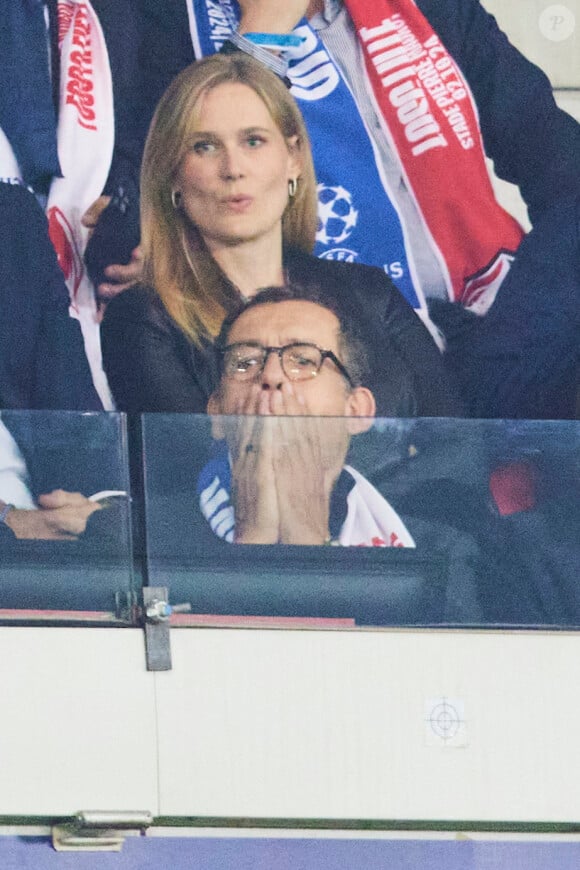 Dany Boon en tribune lors du match de football en ligue des champions (Champions League) au stade Décathlon Aréna Stade Pierre Mauroy : Lille l'emporte 1 - 0 face au Real Madrid le 2 octobre 2024.