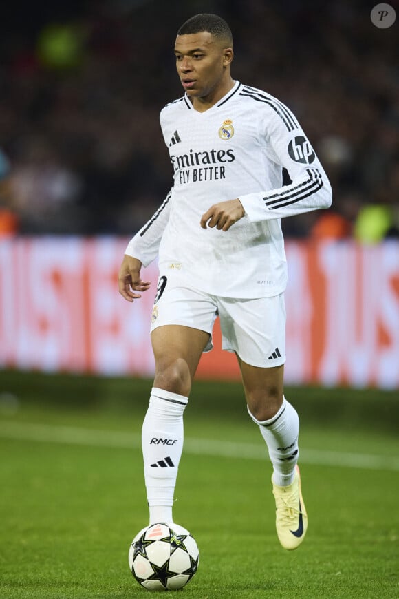 Kylian Mbappé - Match de football en ligue des champions (Champions League) au stade Décathlon Aréna Stade Pierre Mauroy : Lille l'emporte 1 - 0 face au Real Madrid le 2 octobre 2024. © Cyril Moreau / Bestimage