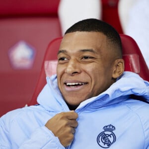 Kylian Mbappé - Match de football en ligue des champions (Champions League) au stade Décathlon Aréna Stade Pierre Mauroy : Lille l'emporte 1 - 0 face au Real Madrid le 2 octobre 2024. © Cyril Moreau / Bestimage