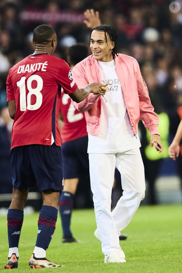 Ethan Mbappé - Match de football en ligue des champions (Champions League) au stade Décathlon Aréna Stade Pierre Mauroy : Lille l'emporte 1 - 0 face au Real Madrid le 2 octobre 2024. © Cyril Moreau / Bestimage