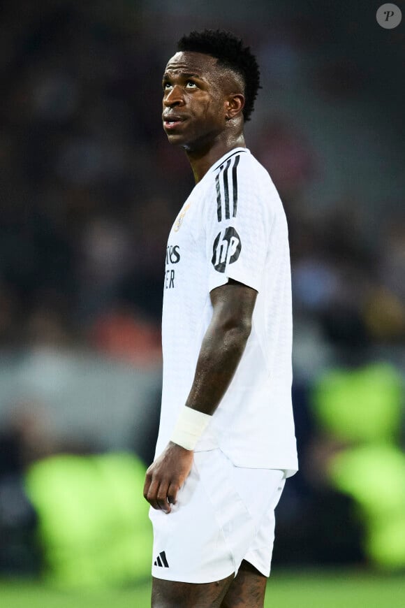 Vinicius Júnior - Match de football en ligue des champions (Champions League) au stade Décathlon Aréna Stade Pierre Mauroy : Lille l'emporte 1 - 0 face au Real Madrid le 2 octobre 2024. © Cyril Moreau / Bestimage