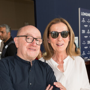 Exclusif - Michel Blanc, Françoise Rochefort - Tente VIP - Longines Paris Eiffel Jumping au Champ de Mars à Paris, le 6 juillet 2019. © Luc Castel/Bestimage