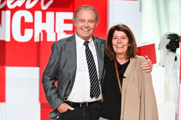 Exclusif - Michel Leeb et sa femme Beatrice Leeb - Enregistrement de l'émission "Vivement Dimanche" au Studio Gabriel à Paris, présentée par M.Drucker et diffusée le 5 octobre sur France 3 © Guillaume Gaffiot / Bestimage 